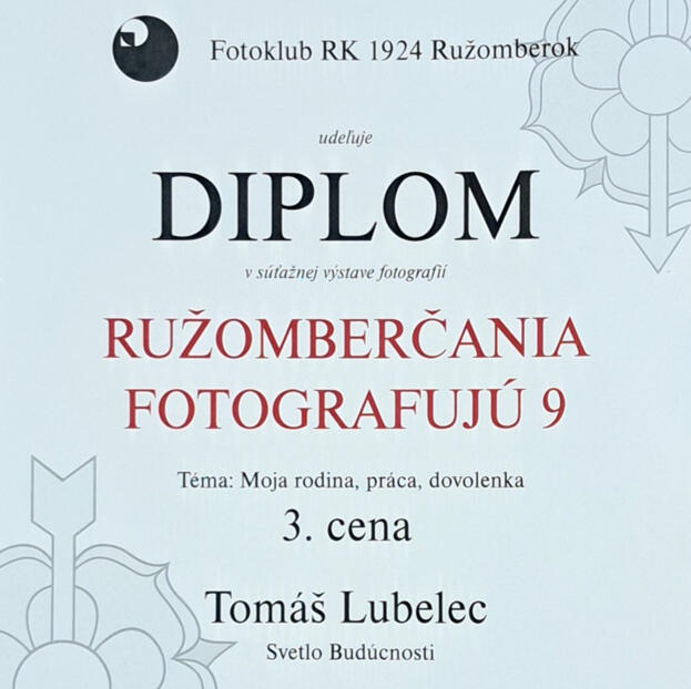 Tomáš Lubelec - Diplom za 3. miesto, Ružomberčania fotografujú IX., 2024.