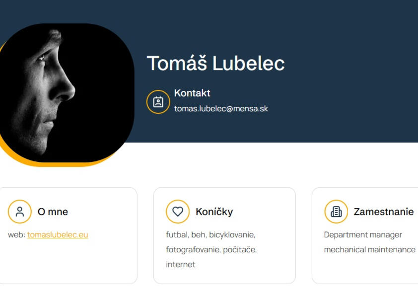 Tomáš Lubelec - Profil na www.mensa.sk